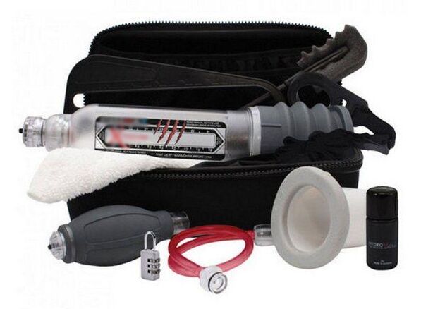 Hydropump for penis enlargement