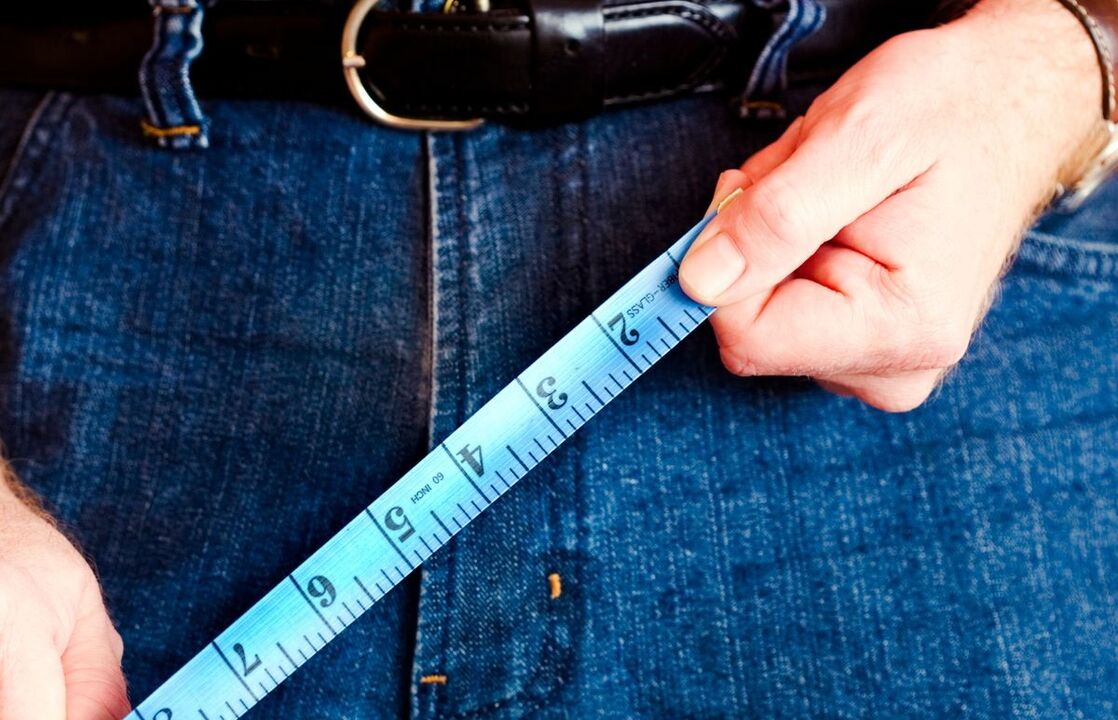 Measure the penis before enlarging